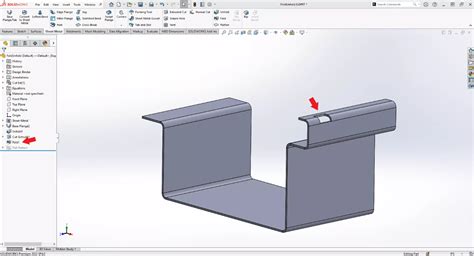 solidworks fold sheet metal|solidworks sheet metal toolbar.